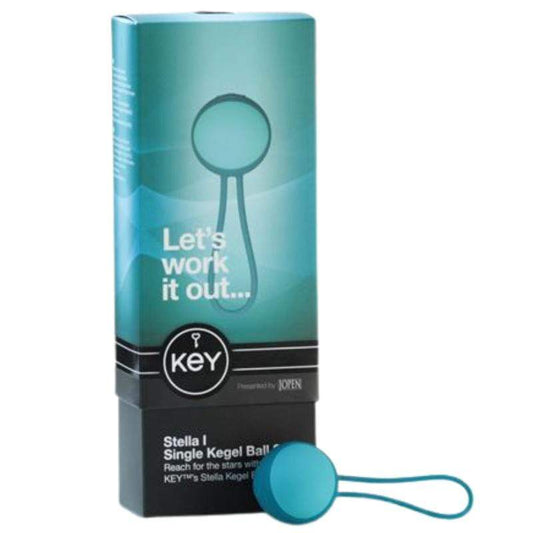 Key by Jopen Stella I Single Kegel Balls Love Eggs Exercise Dual Set Blue - Spanksy