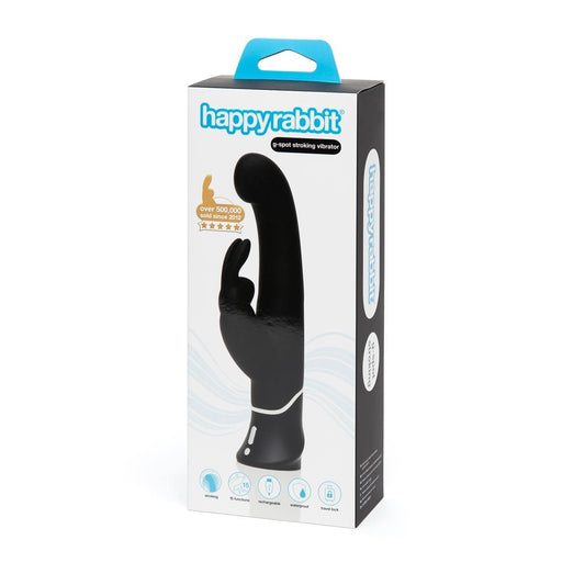 Happy Rabbit G-Spot Stroker Rabbit Vibrator Black - Spanksy