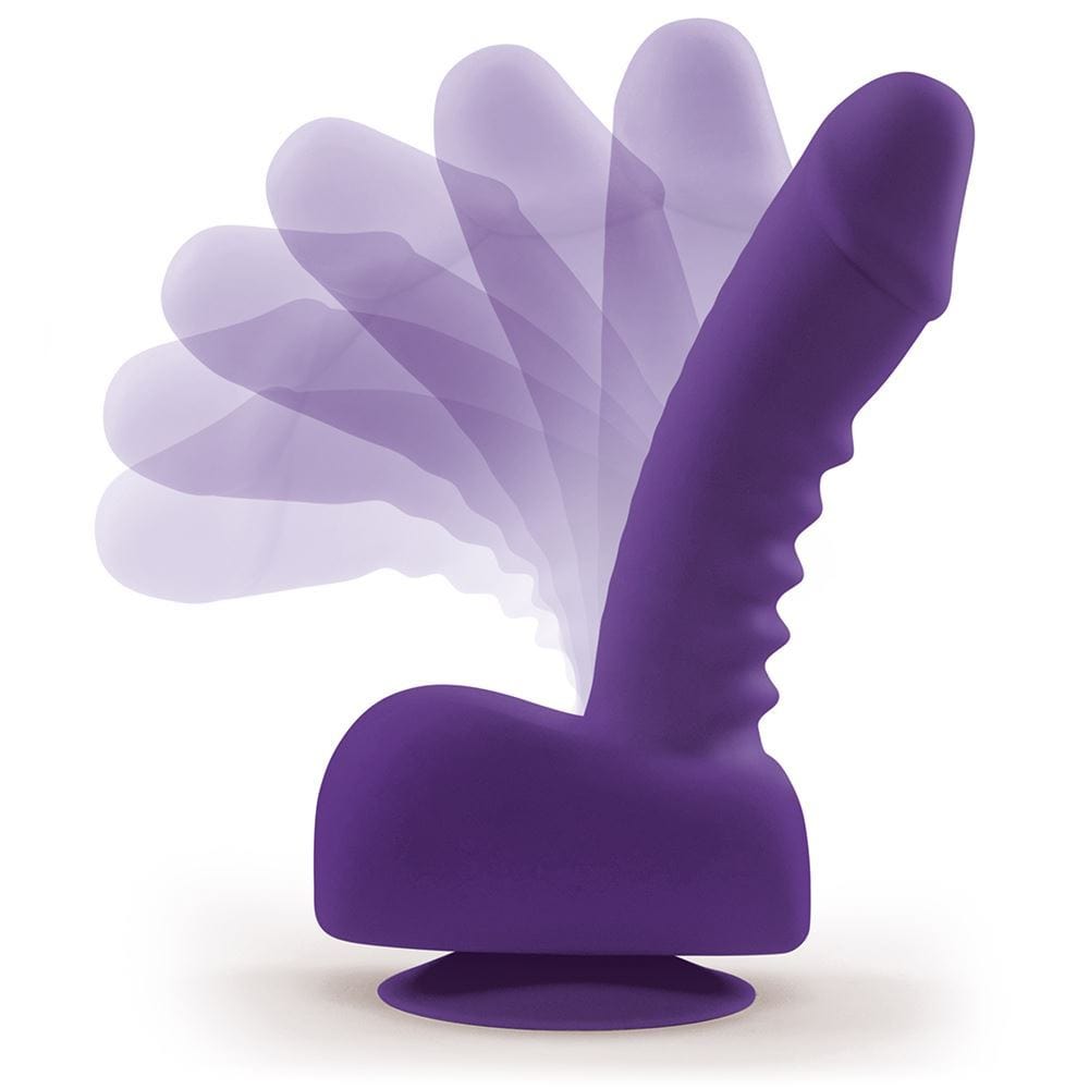 Uprize Remote Control Rising 6 Inch Vibrating Realistic Dildo in Purple - Spanksy