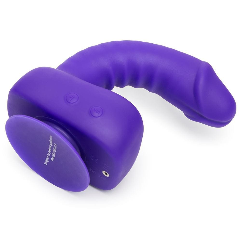 Uprize Remote Control Rising 6 Inch Vibrating Realistic Dildo in Purple - Spanksy