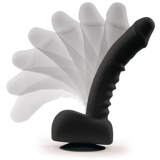 Uprize Remote Control Rising 8 Inch Vibrating Realistic Dildo in Black - Spanksy
