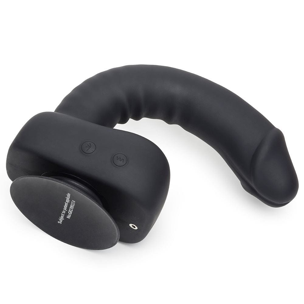 Uprize Remote Control Rising 8 Inch Vibrating Realistic Dildo in Black - Spanksy
