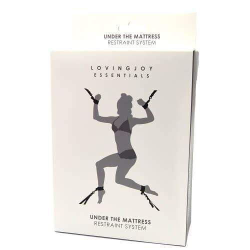 Loving Joy Under the Mattress Restraint System In Black - Spanksy