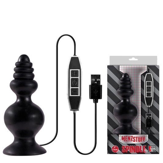 Vibrating Butt Plug Anal Sex Toy Menzstuff Rechargeable 10 Speed - Spanksy