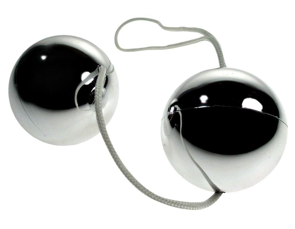 Vibratone Ben Wa Silver Smooth Touch Love Balls Kegel Eggs Pelvic Exerciser - Spanksy