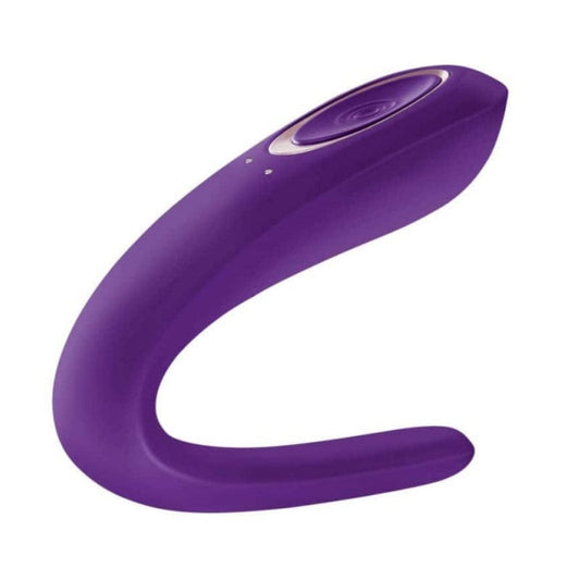 Satisfyer Partner Waterproof Couples Sex Toy Vibrator Massager in Purple - Spanksy