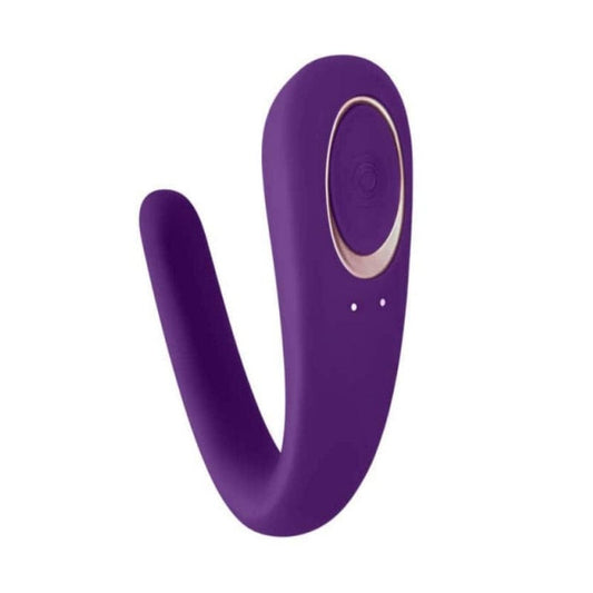 Satisfyer Partner Waterproof Couples Sex Toy Vibrator Massager in Purple - Spanksy