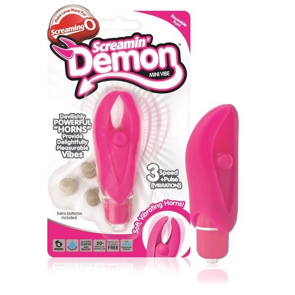 Screaming O Screamin' Demon Bullet Vibrator Massager Pink - Spanksy