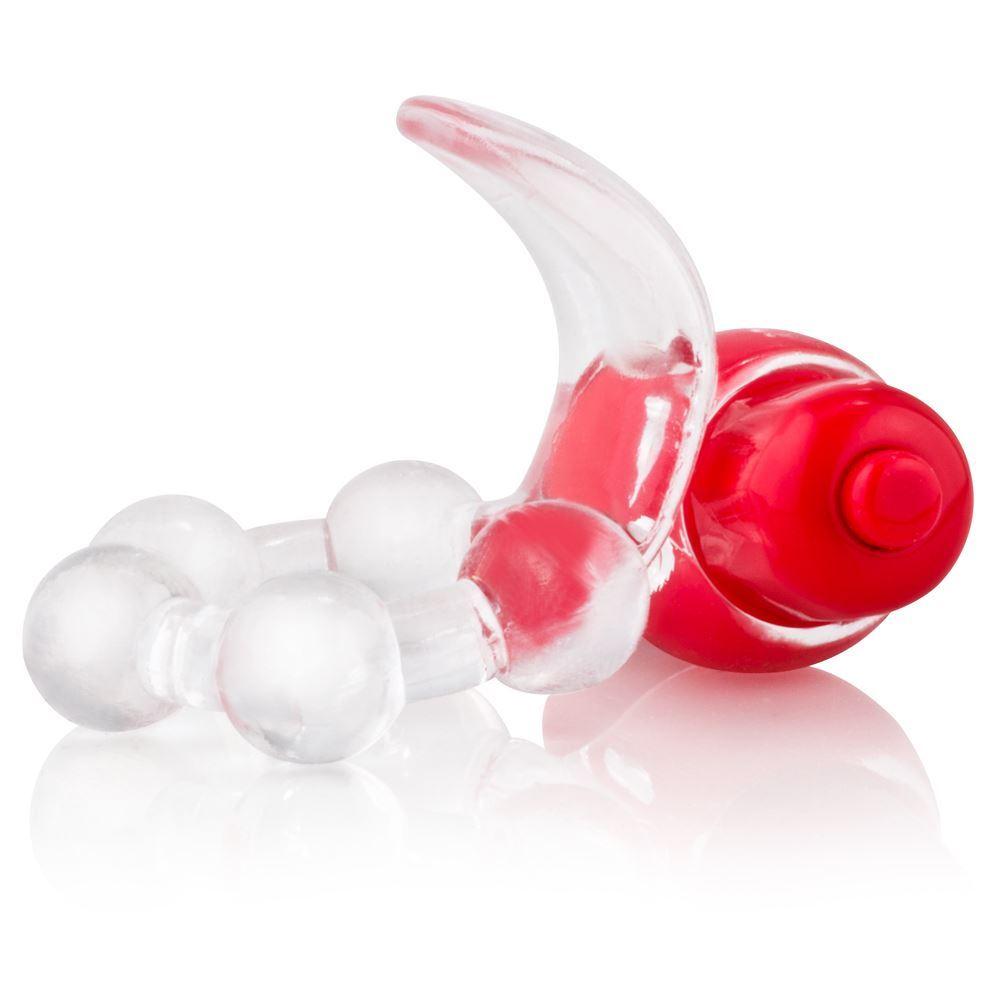 Screaming O Overtime Vibrating Cock Ring With Three Speeds For Endurance Red - Spanksy