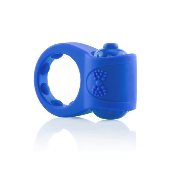 Screaming O PrimO Tux Vibrating Cock Ring Endurance Enhancer in Silicone Blue - Spanksy