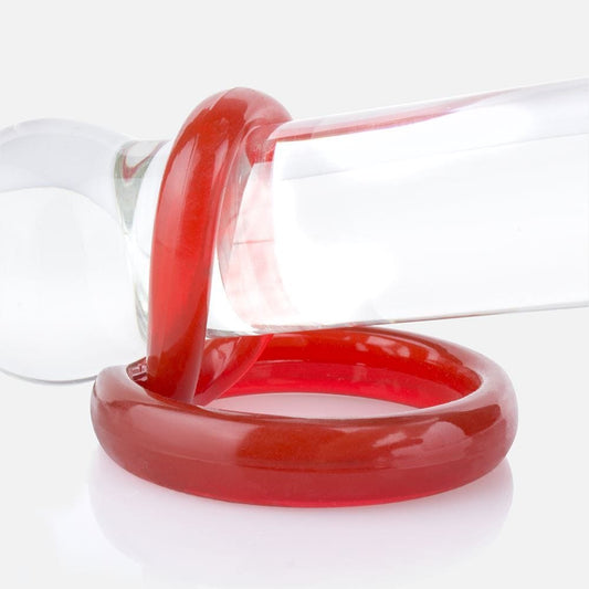 Non-Vibe Super Stretchy Cock Rings Screaming RingO2 In Red - Spanksy