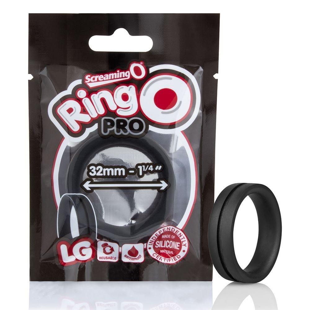 Screaming O RingO Pro LG Cock Ring Black - Spanksy