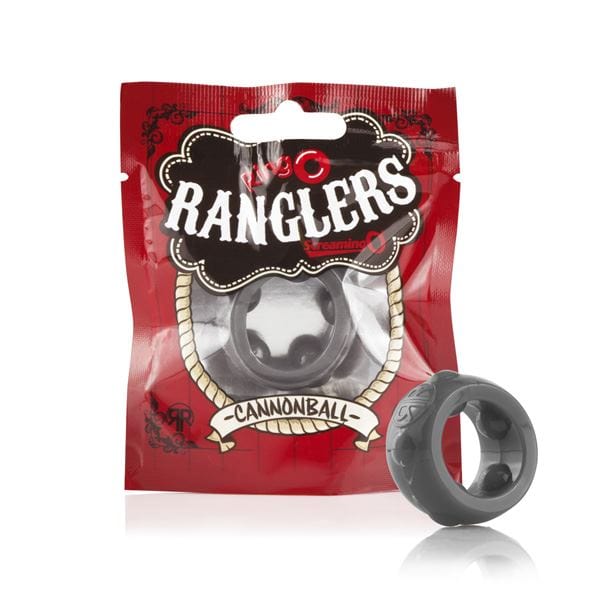 Screaming O RingO Rangler Cannonball Grey Cock Ring - Spanksy