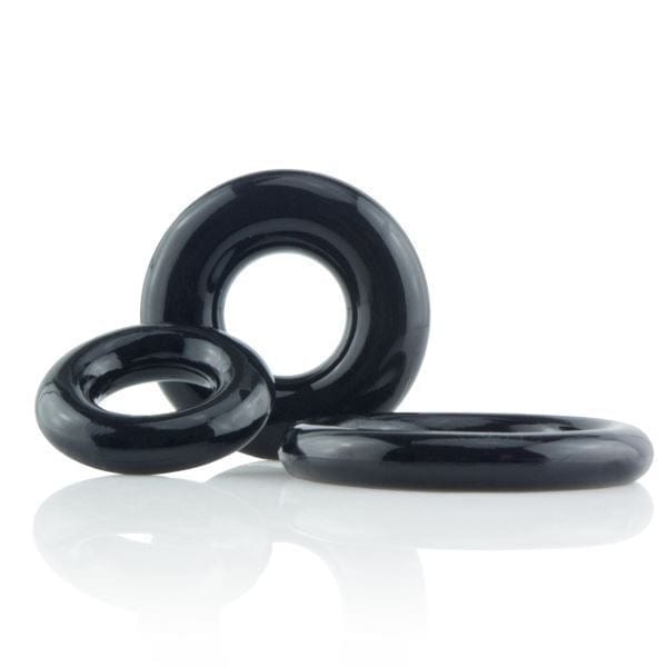 Screaming O RingO's 3 Multi Sized Cock Rings Black - Spanksy