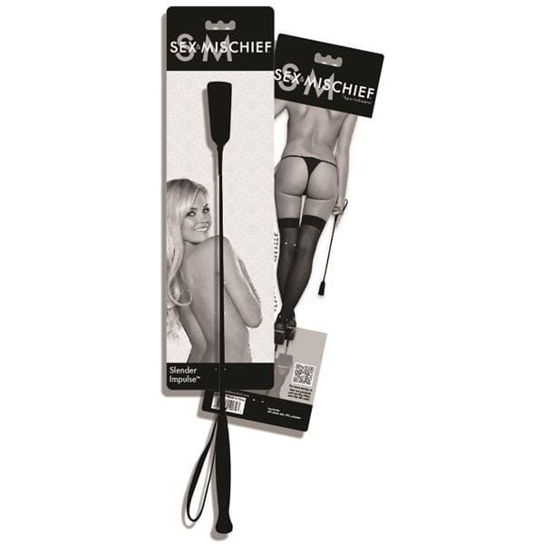 Sex and Mischief Slender Impulse Black Submission Crop - Spanksy
