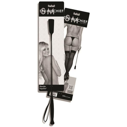 Sex and Mischief Slender Impulse Black Submission Crop - Spanksy