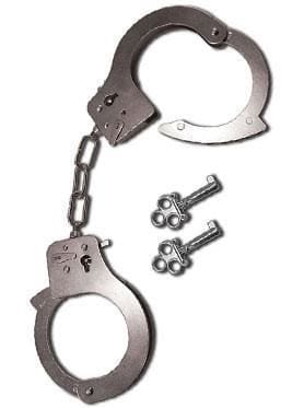 Sex and Mischief Metal Handcuffs Basic Beginners Bondage Restraints - Spanksy