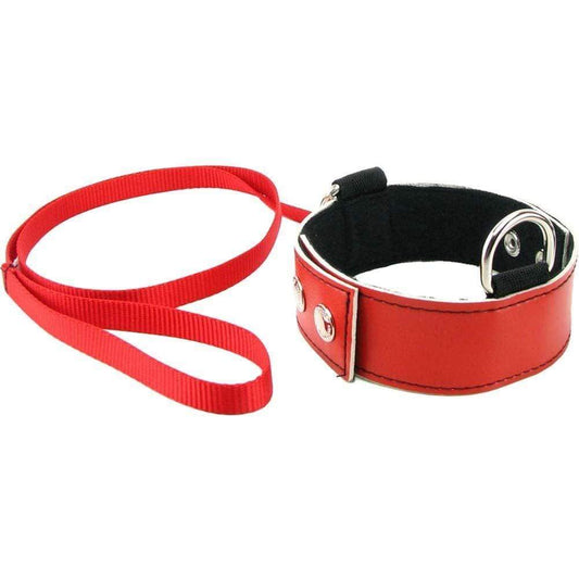 Sex and Mischief Wrist/Ankle Restraints Blindfold & Lead Leash Submission Kit - Spanksy