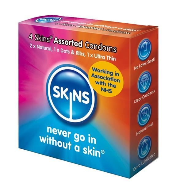 Skins Condoms UK Condoms Skins Assorted 4 Pack