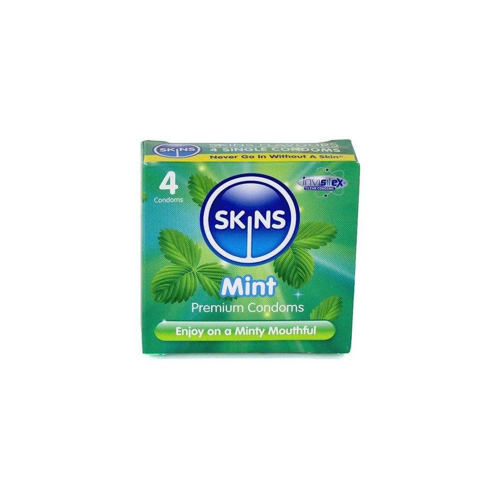 Skins Condoms Mint 4 Pack - Spanksy