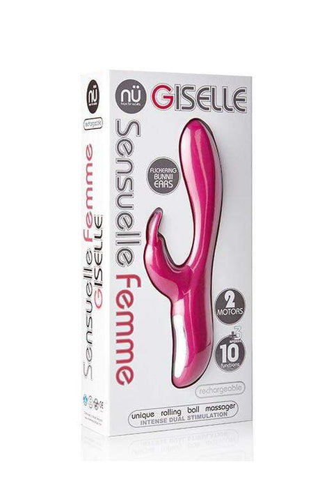 Spanksy Clearance Deluxe Premium Silicone Pink Rabbit Vibrator Clitoral G-spot Waterproof