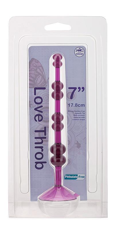 Love Throb Anal Beads Purple - Spanksy