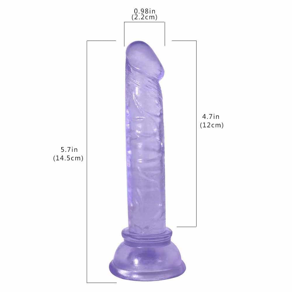 Spanksy 5" Beginners Suction Base Dildo Blue - Spanksy