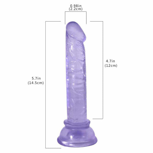 Spanksy 5" Beginners Suction Base Dildo Blue - Spanksy
