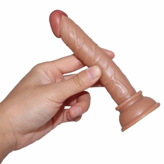Spanksy 5" Beginners Suction Base Dildo Brown - Spanksy