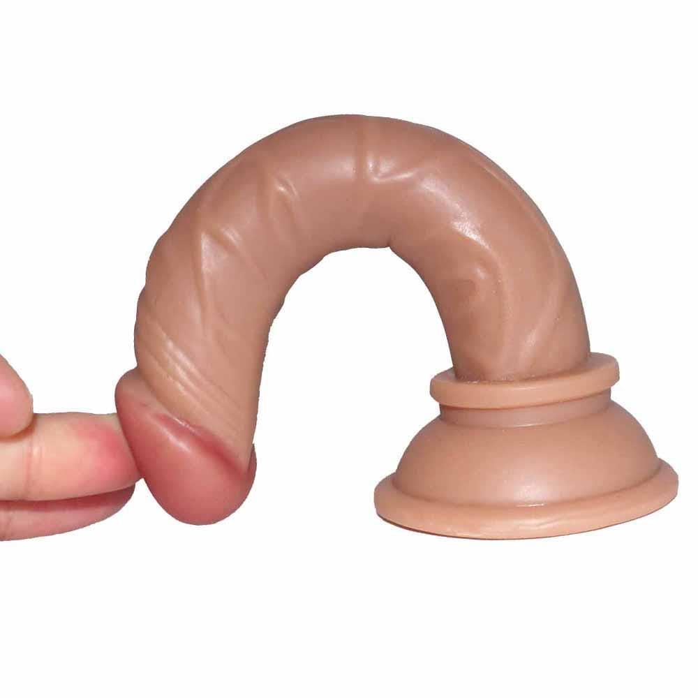 Spanksy 5" Beginners Suction Base Dildo Brown - Spanksy