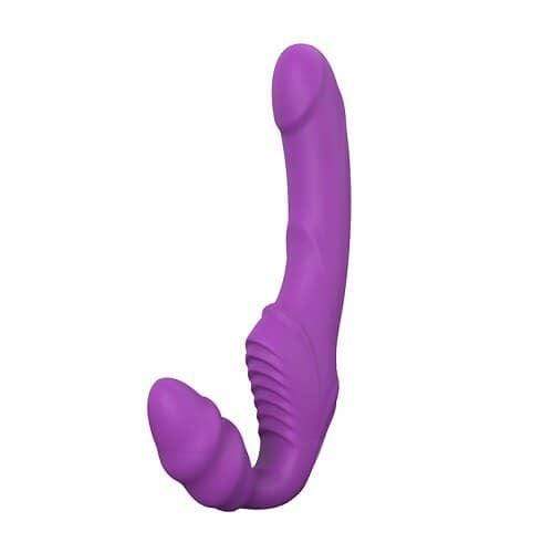 Rechargeable Silicone Strapless Orgasmic Vibrating Dildo - Spanksy