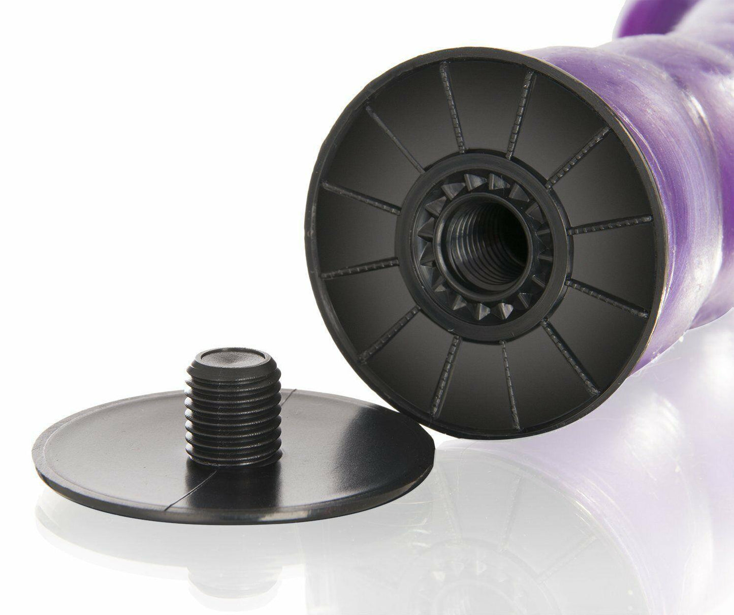 Double Ended Strap On Dildo 7 Inch Sex Toy Purple - Spanksy