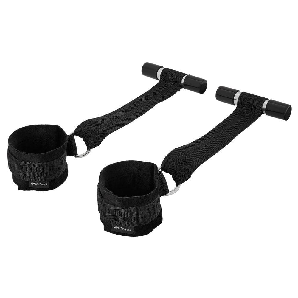 Sportsheets Door Jam Over the Door Bondage Restraint Cuffs Black - Spanksy