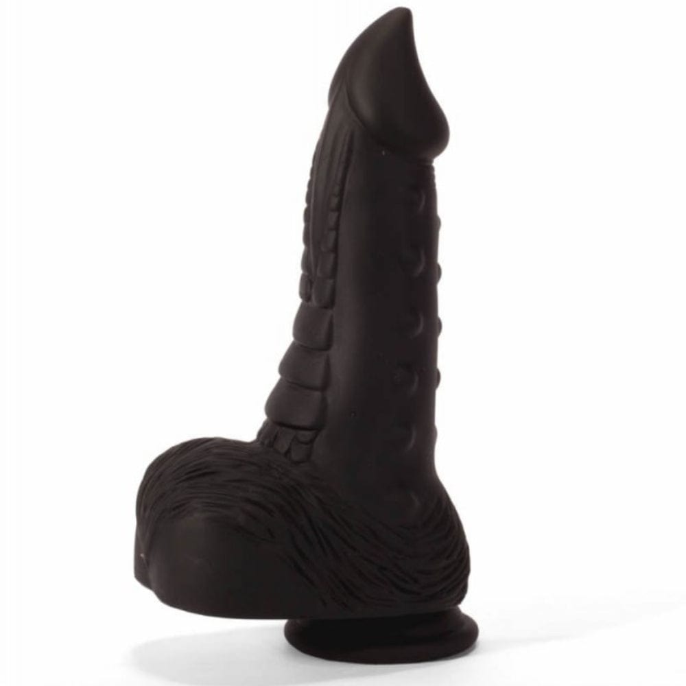 Huge Black Thick Monster Tentacle Dildo Anal Toy Girthy Size Silicone 8.5 Inches - Spanksy