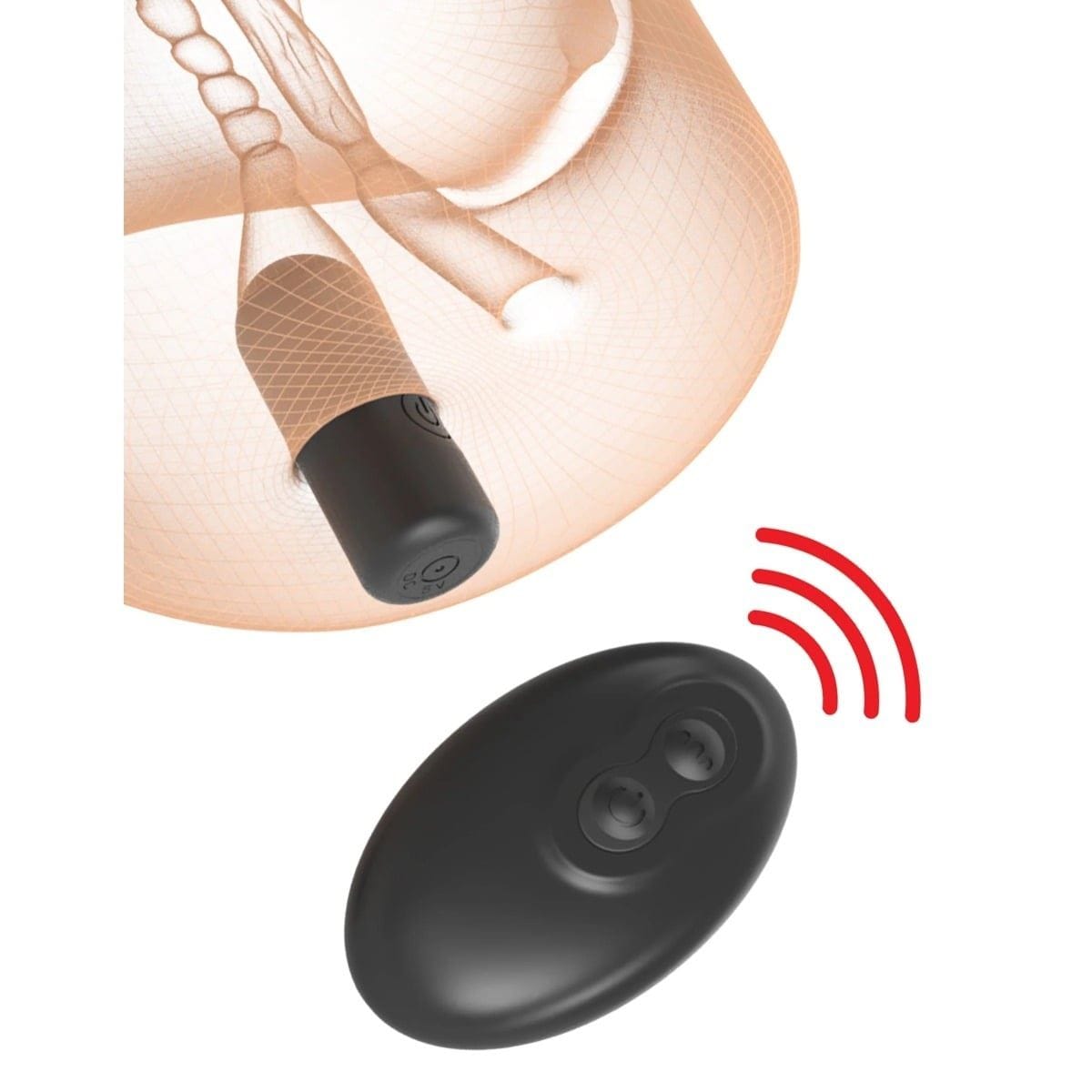 PDX Plus Double Pounder Vibrating Squeeze Stroker Light - Masturbator, Vibrating
