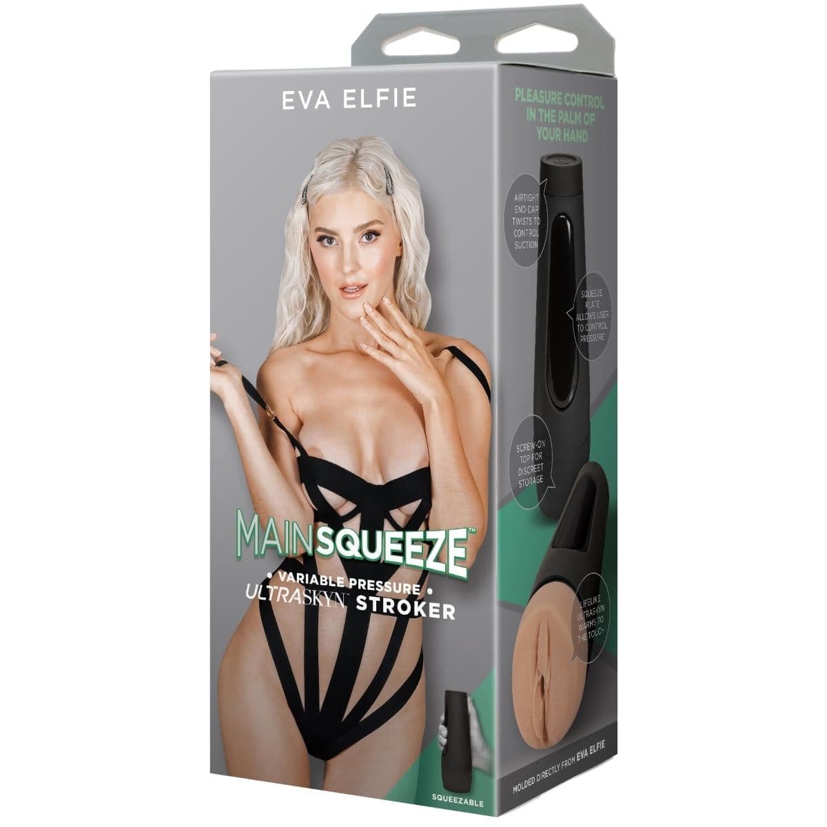 Main Squeeze Eva Elfie Ultraskyn Stroker Vagina Vanilla - Masturbator Adult Toy
