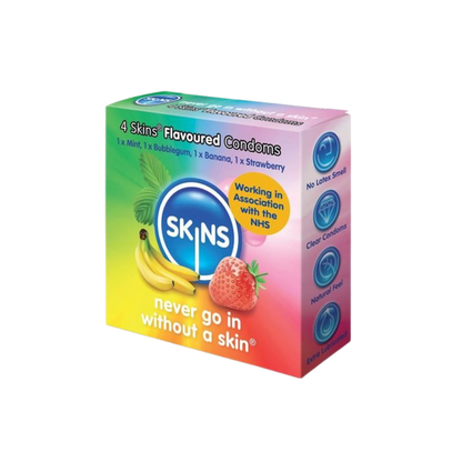 Skins Flavours Assorted Condoms in Pack of 4