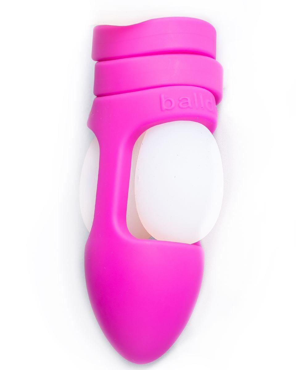 Balldo Cock Rings Balldo Set Purple - Innovative Ball Sex Device with Adjustable Rings Silicone