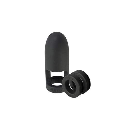 Balldo Cock Rings Balldo Viballdo Black - Vibrating Ball Sex Toy with 10 Program Motor Silicone