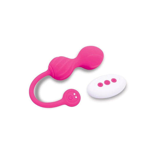 Bodywand G Spot Vibrator Bodywand Squeeze Remote Control Pelvic Floor Trainer Pink - Kegel Ball Set