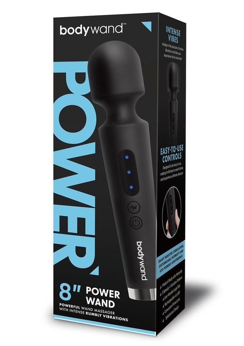 Bodywand Wand Vibrators Bodywand 8" Power Wand - Multiple Vibration Modes, Body-Safe Silicone