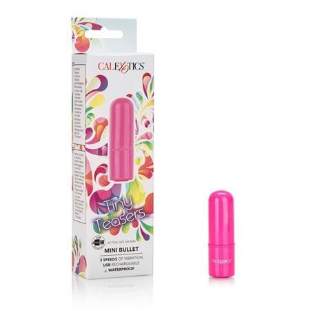 California Exotics Bullets Tiny Teasers Mini Bullet: Powerful 3 Speed Rechargeable Silicone Vibrator