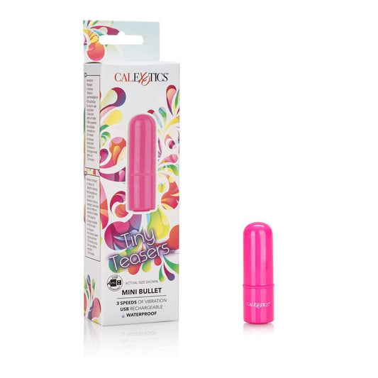 California Exotics Bullets Tiny Teasers Mini Bullet: Powerful 3 Speed Rechargeable Silicone Vibrator