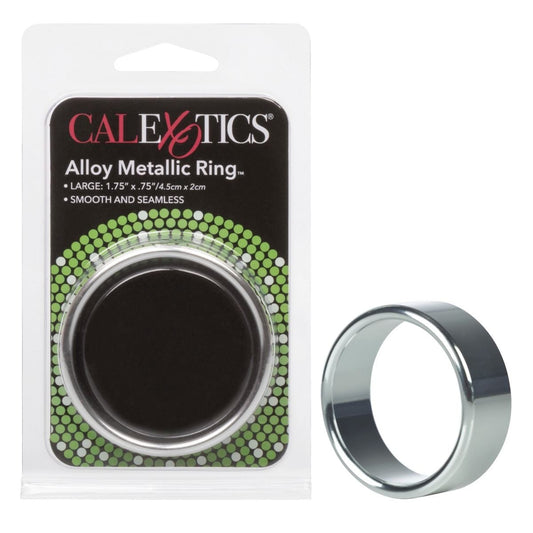 California Exotics Cock Rings Alloy Metallic Ring Large - Sturdy Aluminum Support Ring