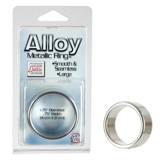 California Exotics Cock Rings Alloy Metallic Ring Large - Sturdy Aluminum Support Ring