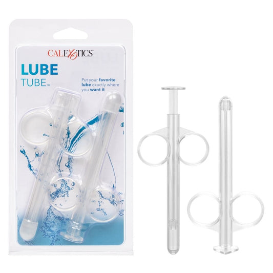 California Exotics Lubricant Lube Tube Applicator Clear - Precision Lubricant Syringe 2?Pack Silicone