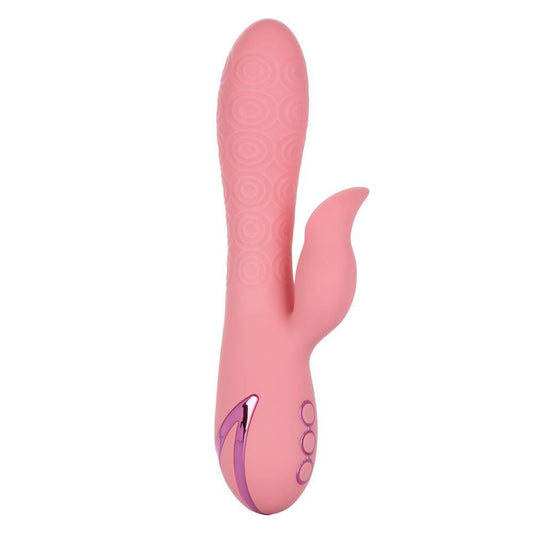 California Exotics Realistic Vibrators Pasadena Player Rotating Vibrator with Flickering Teaser: Waterproof Silicone Dual-Stimulation Vibe