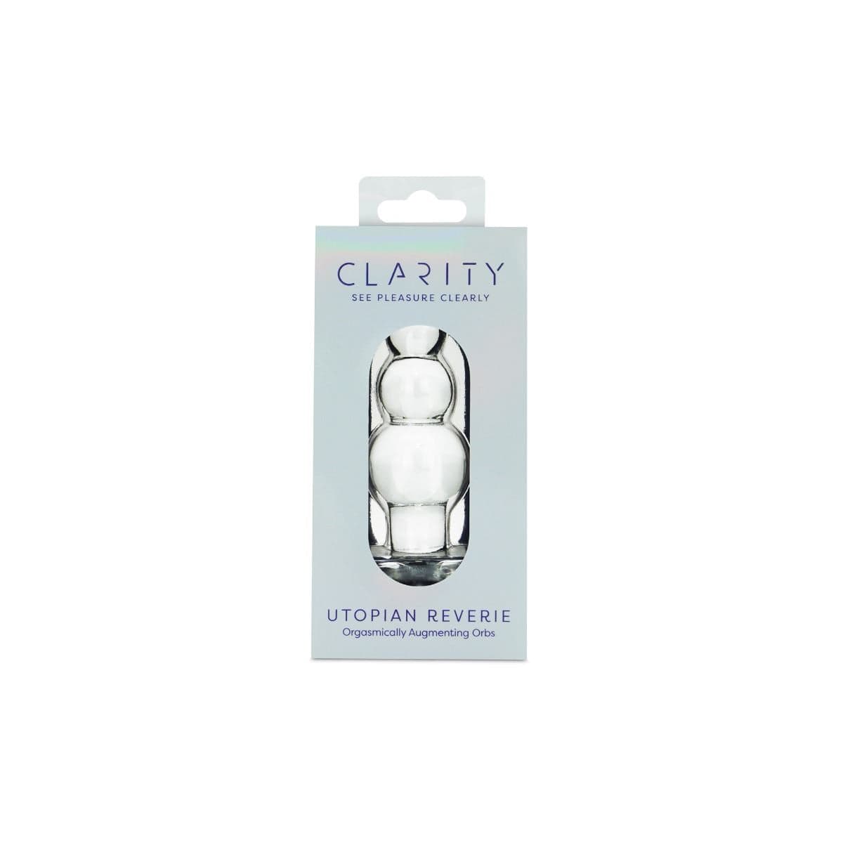 Clarity Anal Beads Clarity Utopian Reverie Glass Anal Beads: 3.6 Inch Progressive Pleasure for Anal Stimulation
