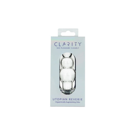 Clarity Anal Beads Clarity Utopian Reverie Glass Anal Beads: 3.6 Inch Progressive Pleasure for Anal Stimulation