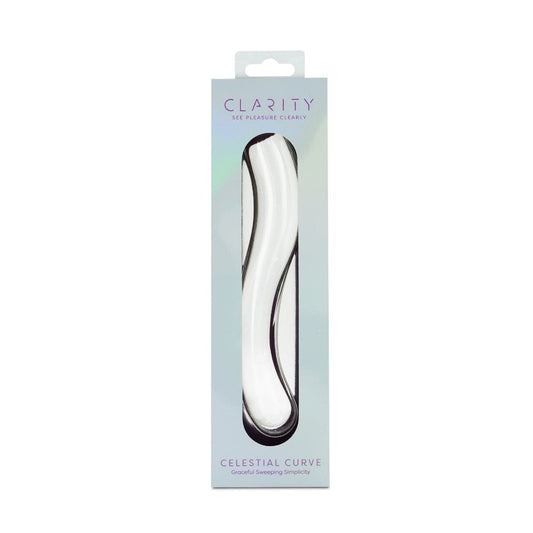 Clarity Realistic Dildos Clarity Celestial Curve Glass Dildo - Double Ended & Curved Couples